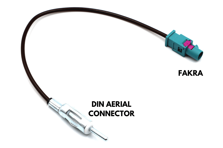 Adaptateur Antenne Fakra Mâle Vers DIN Mâle PSA VAG - Compatible BMW, Renault, Mercedes