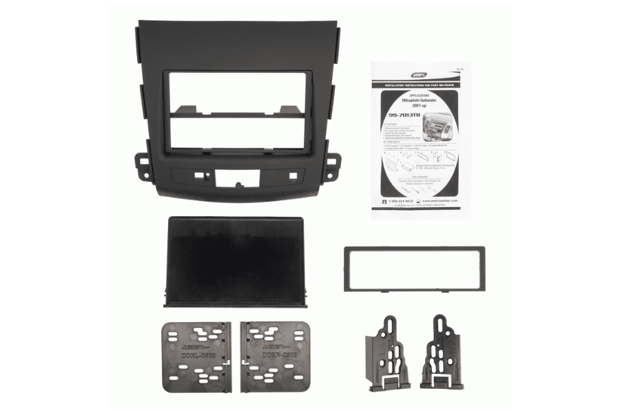 Double DIN Dash Kit Fascia For Mitsubishi Outlander 2006-2012