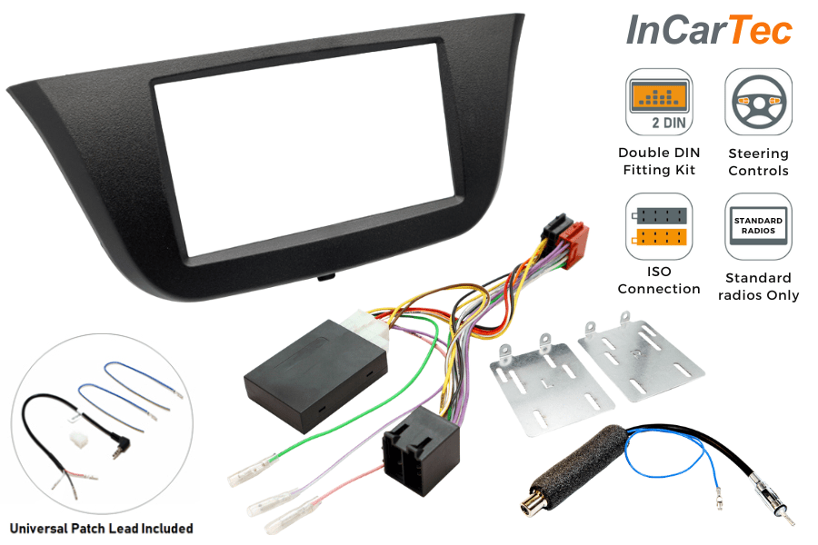 Double ISO DIN Stereo Dash Kit & Wiring Harness Bundle – Car Radio Install Made Easy