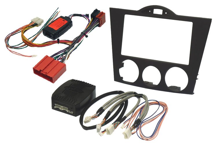 Kit Double DIN Pour Mazda RX8 (2004-2008) - Facia Et Raccordements Complet - Marque Incartec