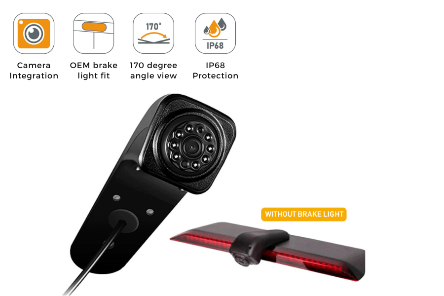 Reverse Camera For Truck VW Crafter/ MAN TGE Atek Roof Rear Spoiler ...