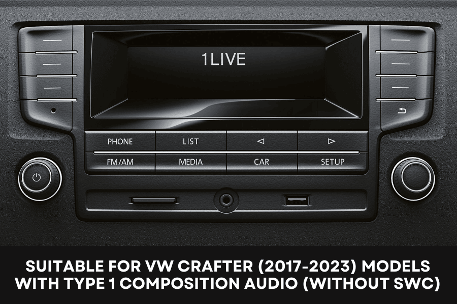 VW Crafter 2017-2023 Double DIN Car Stereo Upgrade Fitting Kit Without Swc VW Crafter 2017-2023 Double DIN Car Stereo Upgrade Fitting Kit Without Swc