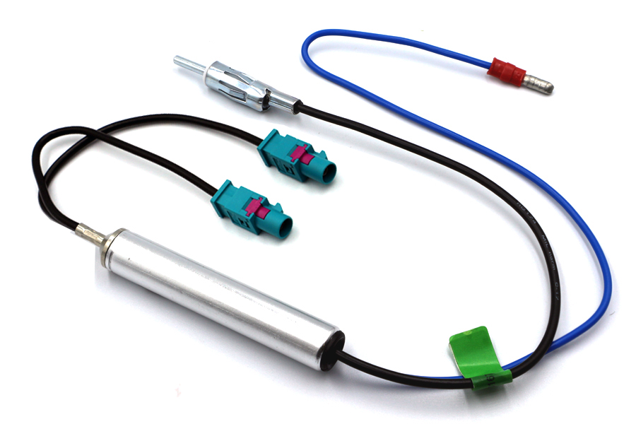 Adapter-Universe Adattatore Antenna Radio Per Auto | Da 2 X Fakra Z A DIN (150 Ohm) | Alimentazione Phantom E Funzione Diversità | Per Veicoli Dal 2002 - 3