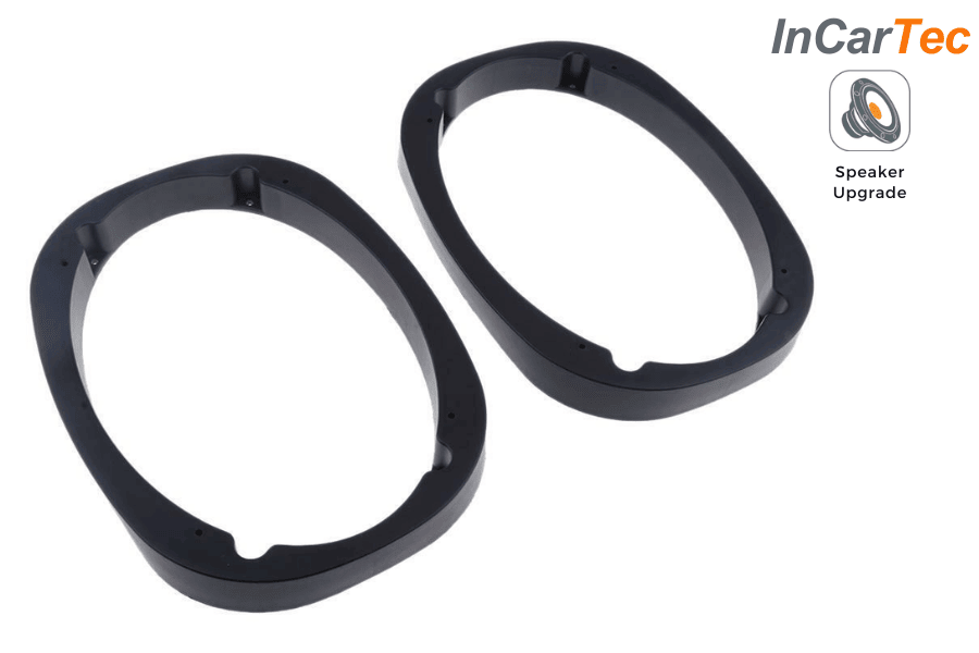 6×9 Speaker Spacers – 1/4″ Thick Extending Rings, Stackable Pair, CNC Machined PVC – USA Made