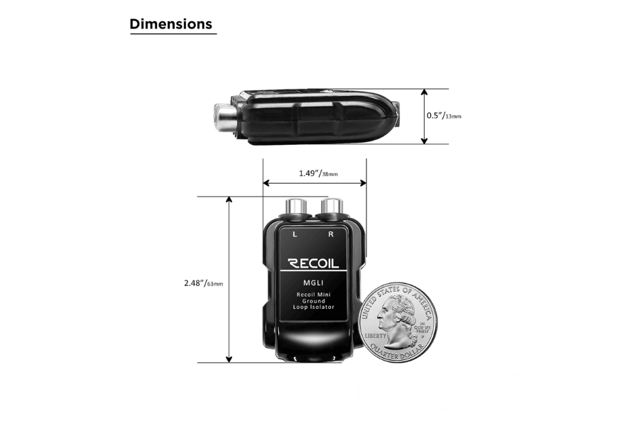 MGLI Super Mini RCA Ground Loop Isolator | 10 Pack | InCarTec