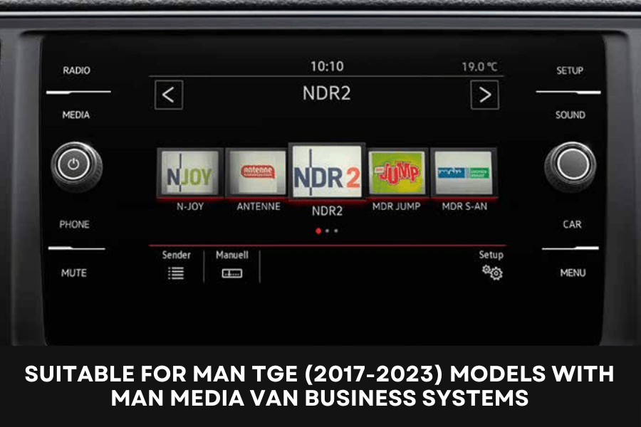 6.5" LCD Touchscreen Head Unit Replacement – Fits MAN TGE 2019-2023 (Nav/Media)