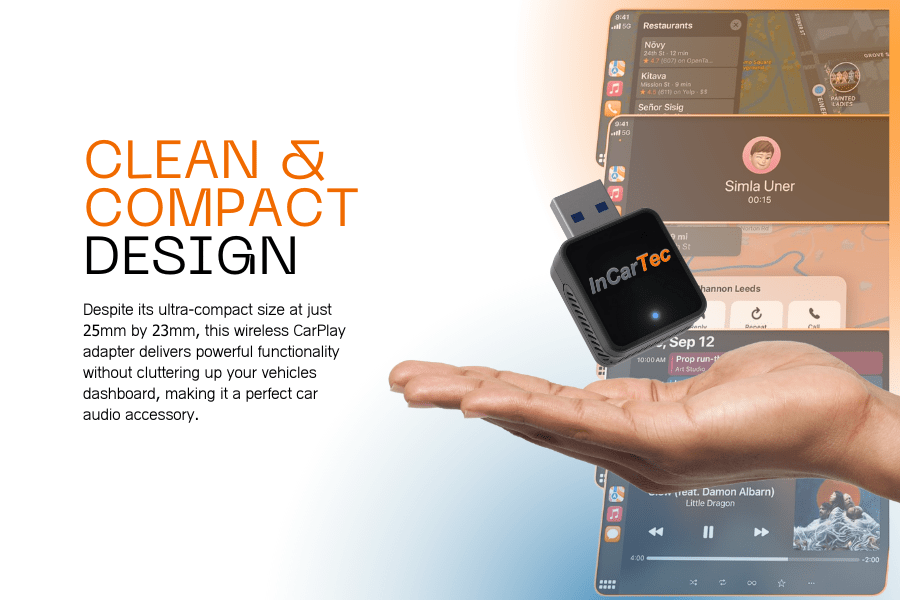 Adattatore wireless Carplay 3 in 1, mini adattatore wireless per auto