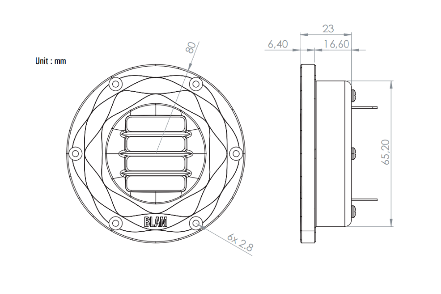 BLAM AMT1 Air Motion Car Tweeter | InCarTec