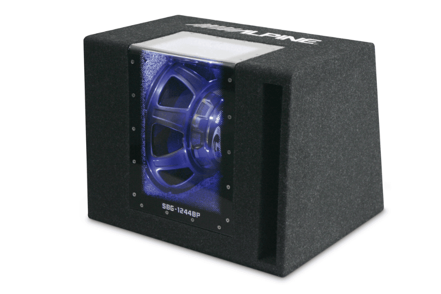 Alpine SBG-1244BP 12″ Band-Pass Subwoofer Box 800W | InCarTec