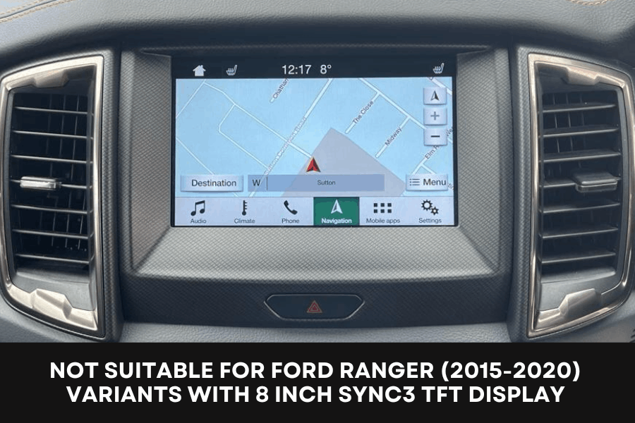 Ford Ranger XLT 2015-2022 Double DIN Fascia Panel | InCarTec